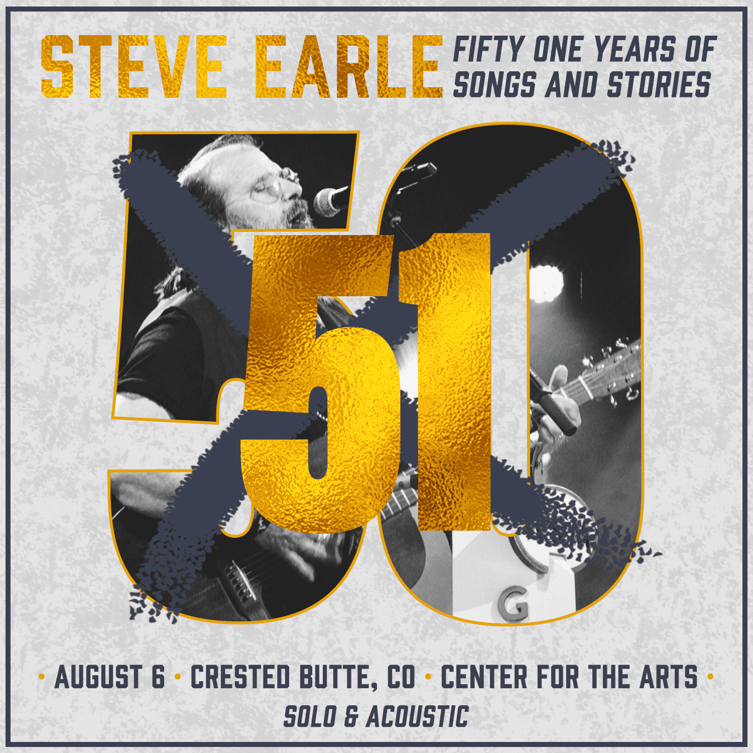 Steve Earle at the Center for the arts