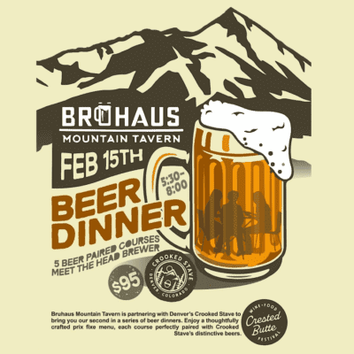 Bruhaus beer dinner.