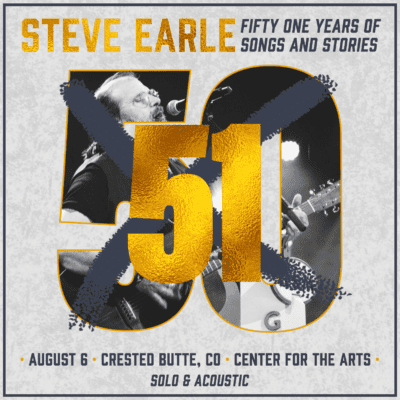 Steve Earle at the Center for the arts