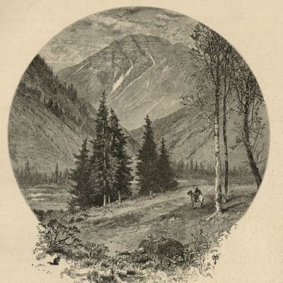 Thomas Moran Teocalli Mountain Engraving from Picturesque America